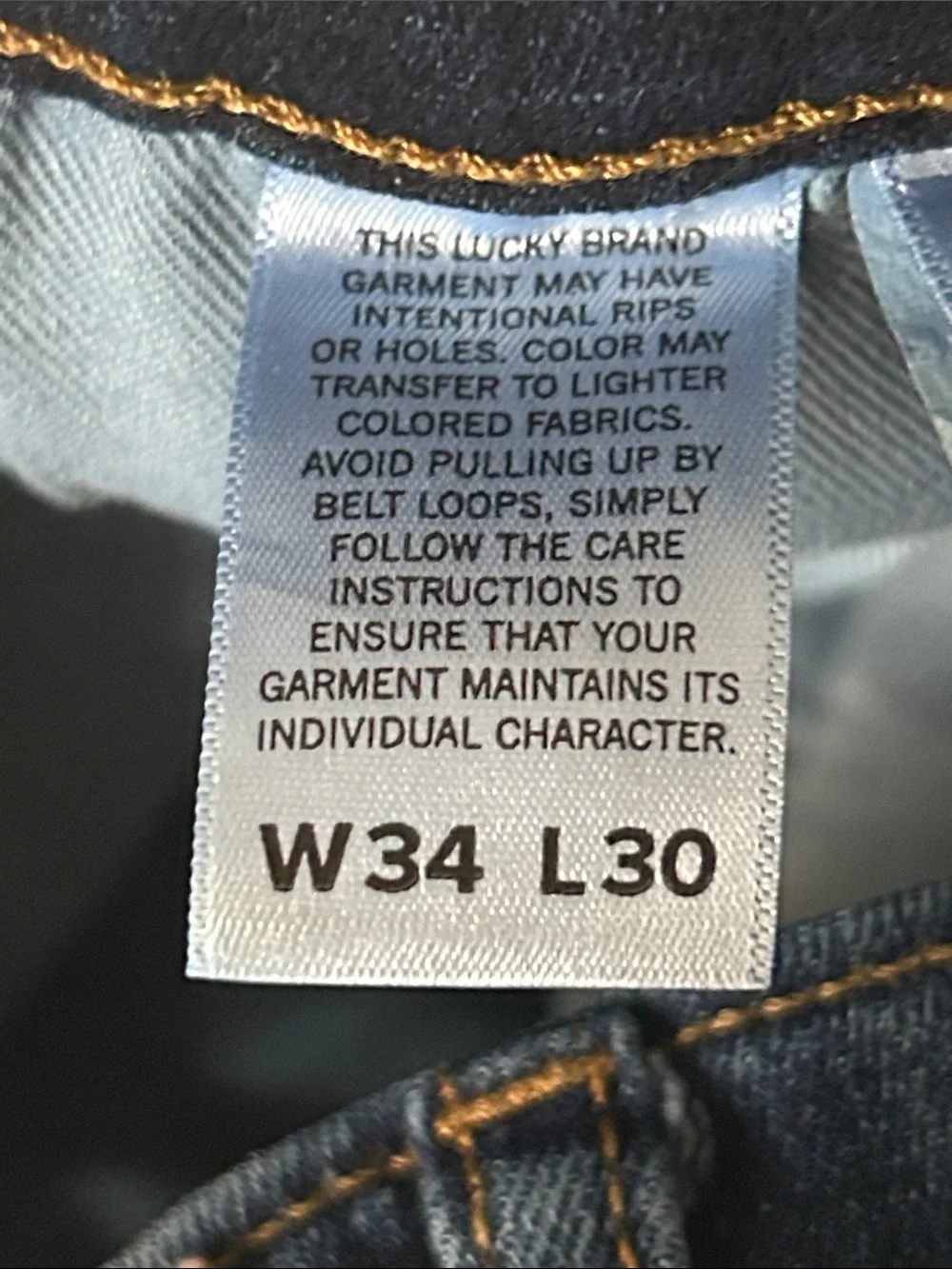 Lucky Brand Men's Straight Jeans in Dark Blue Wash